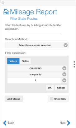Attribute selection method chosen Attribute selection method chosen