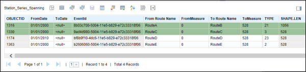 Merging events from the attribute table Merging events from the attribute table